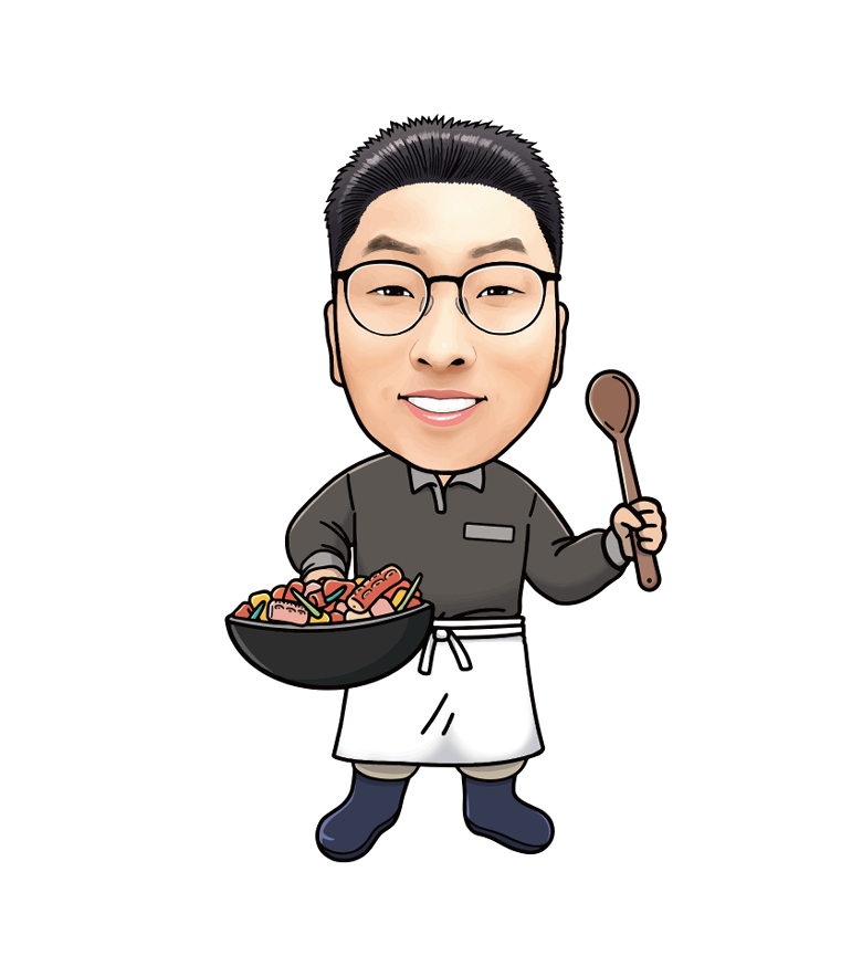 일러스트형 캐리커처 (AI)간판,로고용